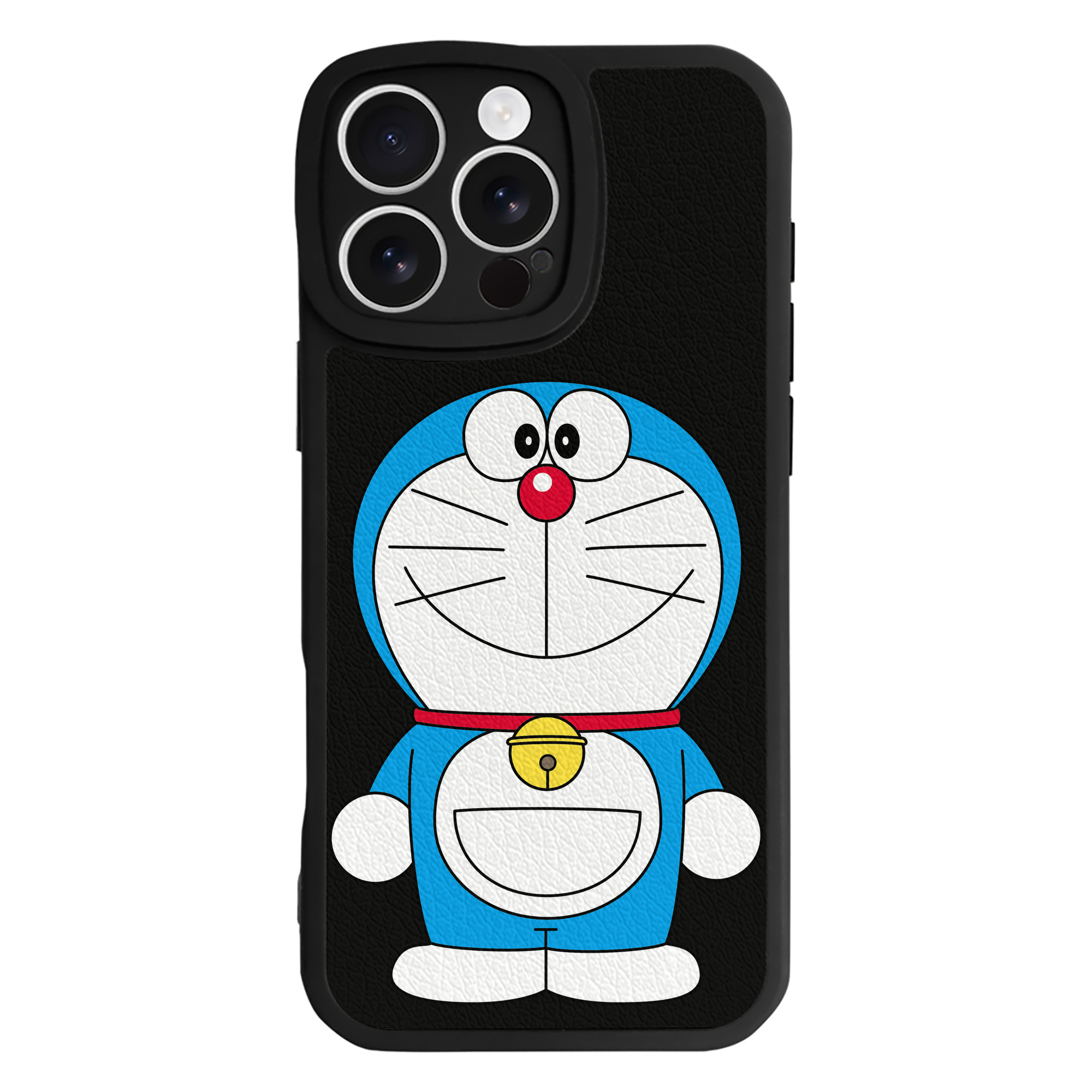 （画像用） ドラえもん Doraemon 【iPhone 16シリーズ対応】シリコンスマホケース（レザー調） 材質：シリコン